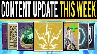 Destiny 2 CONTENT UPDATES THIS WEEK Exotic CHANGES New Attunement Loot Fixes Xur Update More