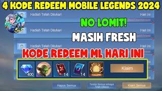 CEPAT KLAM 4 KODE REDEEM ML TERBARU KODE REDEEM MOBILE LEGENDS KODE REDEEM ML HARI INI OKTOBER 2024