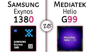 SAMSUNG Exynos 1380 vs MediaTek Helio G99  whats a better for You 