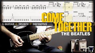 Come Together  Guitar Cover Tab  Guitar Solo Lesson  Backing Track with Vocals  THE BEATLES