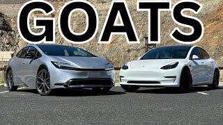 NEW Toyota Prius vs Tesla Model 3 Comparison