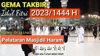 Takbiran Idul Adha 2023 Video Latar Suasana Pelataran Masjidil Haram di Mekah Original Video