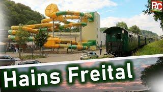 Freizeitzentrum Hains Freital - alle Rutschen  all slides Impressionen alle Attraktionen  4K