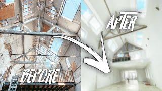 2 YEARS TIMELAPSE RENOVATING AN ABANDONED FACTORY TO A BEAUTIFUL HOUSE
