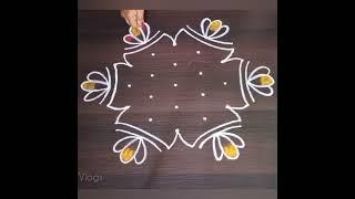 ఆషాఢ మాసం Simple & Best rangoli designs for beginners easy muggulu @SimplyradhiVlogs
