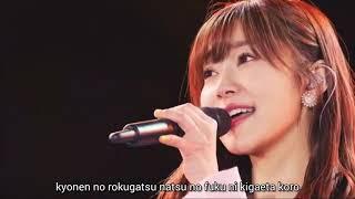 君の名は希望  Kimi no na wa kibou    HKT48 ver.  Sashihara Rino Graduation concert. Romaji sub 