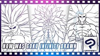 How was Goku Infinity  drawn
