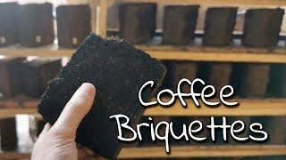 Coffee Briquettes = Free fuel - The best method so far