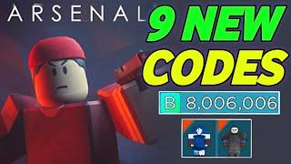 9 NEW️ARSENAL ROBLOX CODES 2024 - ARSENAL CODES