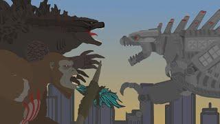 Godzilla & KONG vs Mecha Godzilla    FINAL BATTLE    Pivot Animation