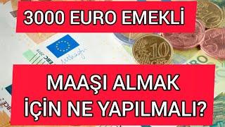 Almanyada 3000 Euro Emekli Maaşı Alabilmek İçin Ne Yapmanız Gerekiyor?