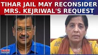 Tihar Jail To Reconsider Sunita Kejriwals Plea For Meeting Delhi CM Arvind Kejriwal  Top News