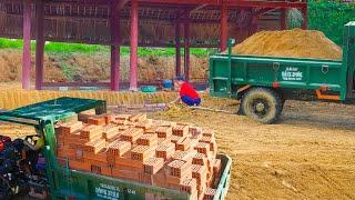 Building The Floor Border With Bricks Wooden House Construction - New  Phương New Life