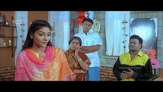 Darshan Impressed by Abhiramis Mind Blowing Idea  Sadhu Kokila  Best Scene From Kannada Movies