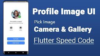 Profile Image Picker UI - Flutter Speed Code #OttomanCoder