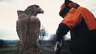 Kettensägenschnitzen speedcarving mit Stihl