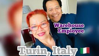 @filipinaforever2031 OFWCOUPLE WORKS IN A WAREHOUSE HERE IN TURIN ITALY #youtube #warehousejobs