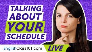 How to Talk about Your Schedule and Make Appointments in English  English Grammar Lesson