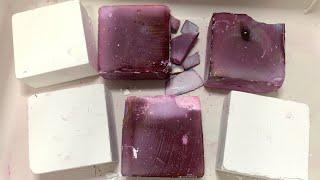 Purple dyed & Plain Jane Gym Chalk Blocks  ASMR