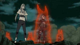 Tsunade and Sakura together summoned Katsuyu Naruto and Sasuke combined Kurama with Susanoo Eng Dub