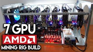 AMD Mining Rig Build - 7 GPU ETH ERGO and ETC