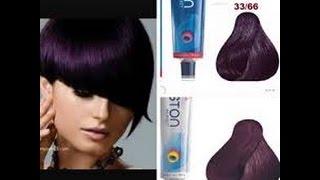 بنفسجي غامق كيفيه مزج الوان صبغات الشعر الجزء الثامن  How to mix colors of hair dyes