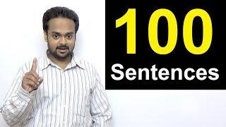 100 English Sentences You Can Use in Conversation  Spoken English for Beginners  Short Sentences