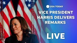 Watch live Vice President Kamala Harris delivers remarks at the Democratic campaign headquarters