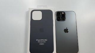 Official Apple Silicone Case Black for iPhone 13 Pro Max Unboxing and Review