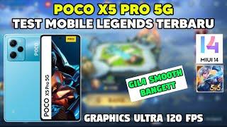 POCO X5 PRO 5G - TEST MOBILE LEGENDS GRAPHICS ULTRA TERBARU