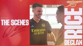 Declan Rices first day at The Arsenal  Behind the scenes