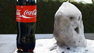 Experiment Coca Cola and Pool Chlorine Amazing Chemical Reaction