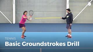 Basic Groundstrokes Drill  Tennis