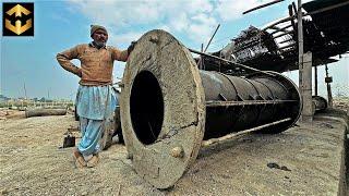 Amazing Process of making Sewerage Cement Pipe are made in Factory mass Production