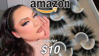 the best amazon lashes *under $10*  TRY ON