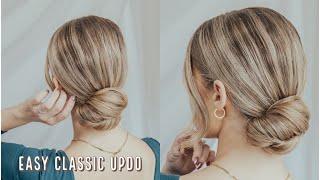 EASY  Updo  Low Bun Tutorial