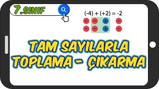 Tam Sayılarla Toplama - Çıkarma  7.Sınıf Matematiğe Giriş #2023