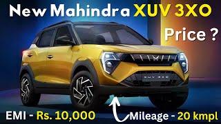 mahindra xuv 3xo  Mahindra xuv 3xo price in india  xuv 3xo downpayment & emi 