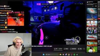 xQc reacts to Old xQc streaming Inverted upside down colorblind + 200% mic gain