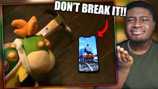 JUNIOR SMASHES THE NEW iPHONE 12  SML Movie Bowser Juniors Revenge Reaction