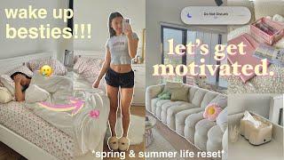 reset your life w me *GET MOTIVATED* morning routine spring reset & clean journal aesthetic vlog