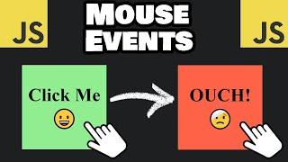 Learn JavaScript MOUSE EVENTS in 10 minutes 