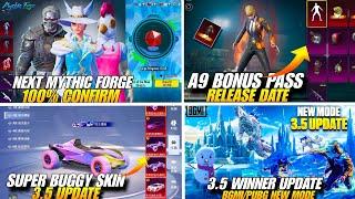 3.5 Update Winter Frozen Mod  Next Mythic Forge Pubg  New Upgraded Buggy Skin  A9 Bonus Pass Bgmi