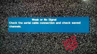 weak no signal samsung tv