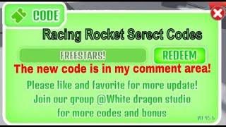 2022 September Racing Rocket codes FREE STARS  Roblox