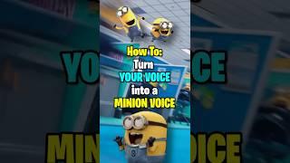 How to sound like a minion - Minion Voice Changer #minions #minion #voicechanger #voiceeffects