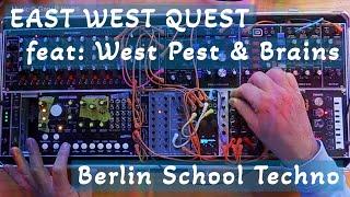 Berlin School style adventure EAST WEST QUEST  - first jam with West Pest feat Brains NTS1 ModelD