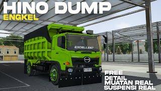 RILIS HINO DUMP ENGKEL MUATAN REAL  MOD BUSSID