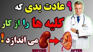 علت بیماری کلیه  9 عادت اشتباهی که باعث بیماری کلیه و ااز کار افتادن ان ها میشود  علت سنگ کلیه