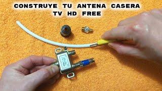 Construye tu propia Antena casera para canales HD gratis digital tv